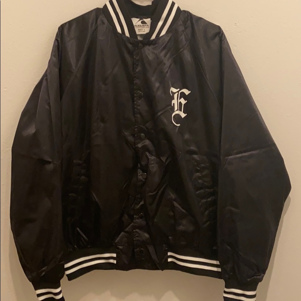 L - Custom Black Coaches Jacket
